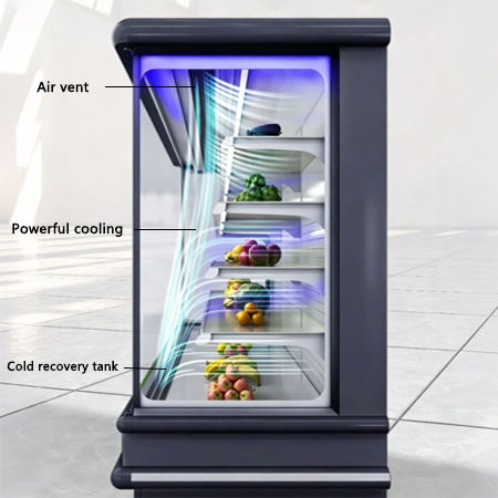 Open Chiller/Air curtain display freezer - Image 3